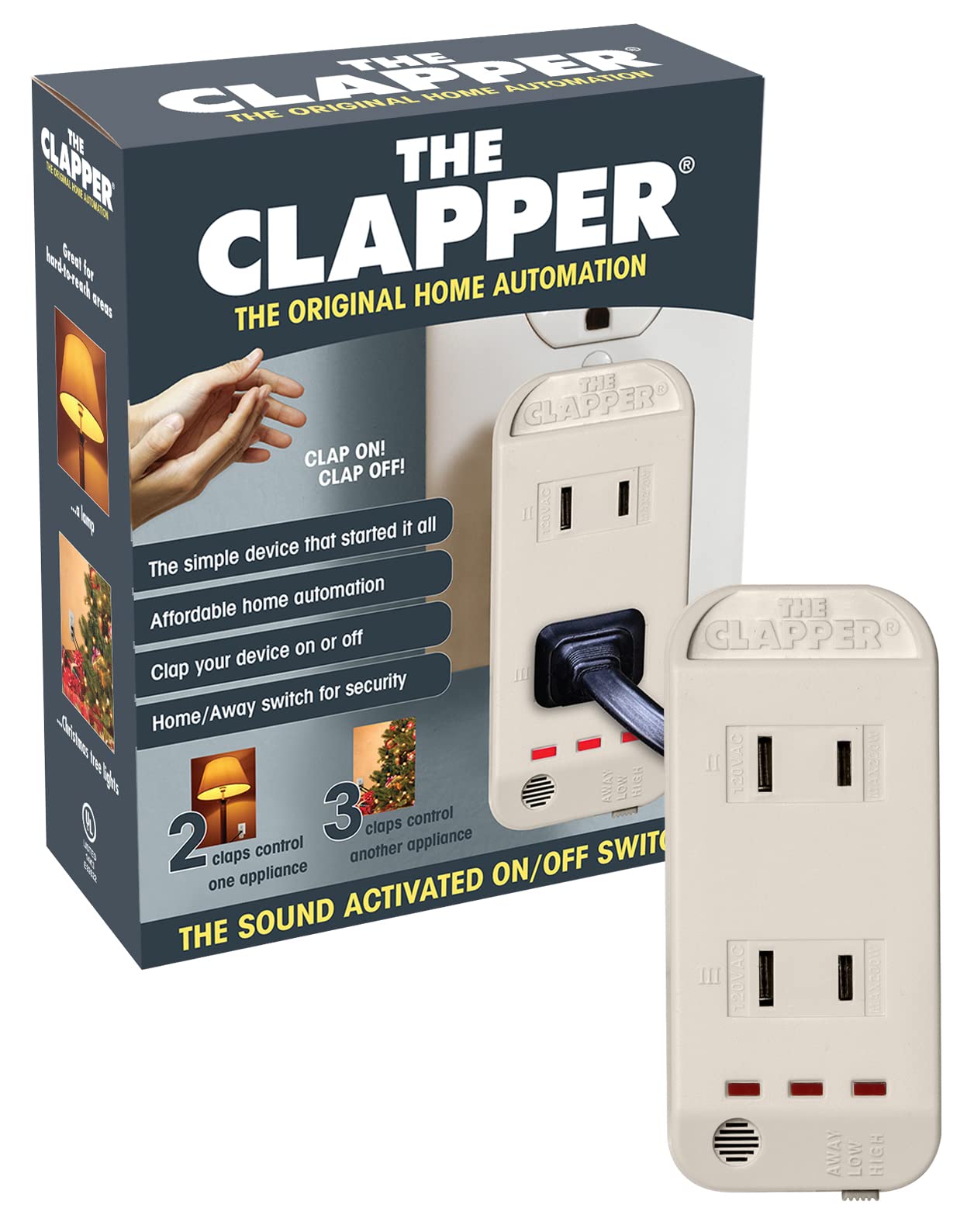The Clapper โ Sound Activated Light Switch